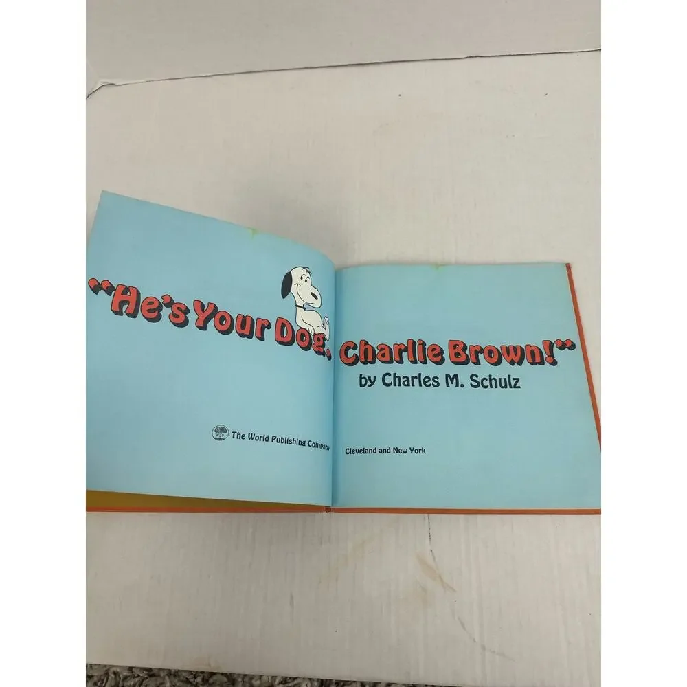 He's Your Dog Charlie Brown Charles M Schulz Snoopy Peanuts Vintage Book 1968